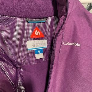 Girls Columbia purple Omni Heat Jacket